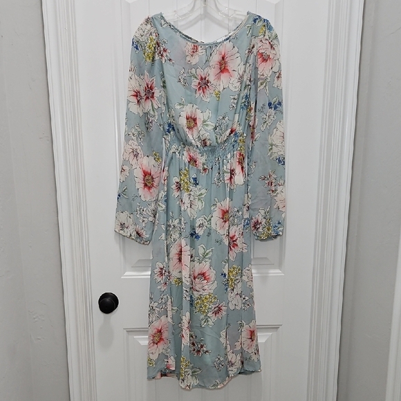 Louna Smocked Floral Long Sleeve Dress - Picture 2 of 14